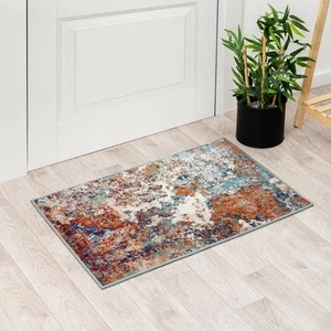 LUXE WEAVERS Beverly Collection Multi 2x3 Modern Abstract Area Rug - Picture 1 of 7