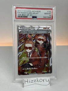 Pokemon Team Flare Grunt Trainer Full Art The Best of XY PSA 10 - Picture 1 of 4
