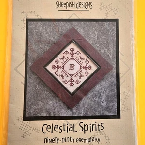 OOAK SHEEPISH DESIGNS CROSS STITCH CHART:  CELESTIAL SPIRITS   BM - Picture 1 of 2