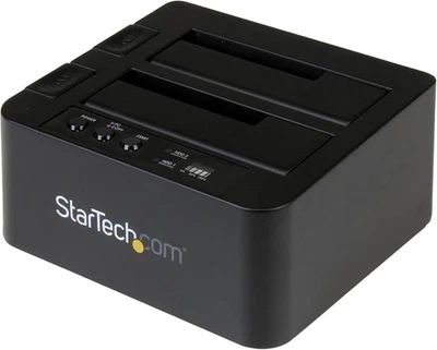 StarTech.com Standalone Hard Drive Duplicator, External Dual Bay Black  - Image 1 of 4