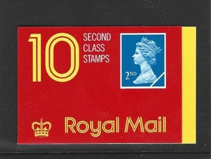 GB 1989 10 x 2nd CLASS STAMP BOOKLET HC2 - VAR BLIND HOLE AT JUNCTION 2, 3,7 & 8 - Picture 1 of 2