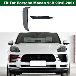 2PCS Right Front Bumper Side Grille Cover Trims For Porsche Macan 95B 2018-2021 - Picture 1 of 8