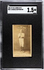 1886-1887 Old Judge N172 #50-1 Charlie Buffington (Charles) SGC 1.5 Phila.