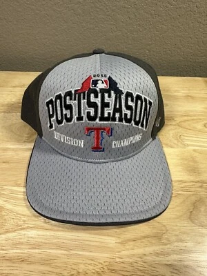 Texas Rangers 2015 MLB Playoffs Postseason Authentic 47 Brand Snapback Hat Cap - Image 1 of 4