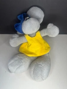 Diddlina Maus Plüsch Kuscheltier Stofftier Sammler ca 30cm Grau gelbes Kleid TOP - Bild 1 von 2