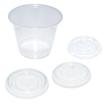 Go-Pak Portion Control Pots and Lids For Sauces and Dips - Pack of 2500 / 5000 - Image 1 of 4