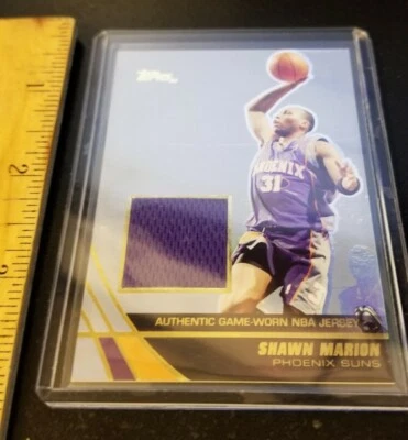Topps 2004 Shawn Marion Purple Game Worn Jersey Card SM RARE HTF Suns  - Image 1 of 2