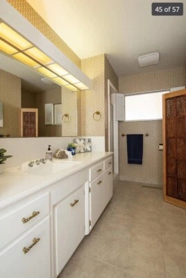 Partición de privacidad de madera vintage Foto 1 de 4