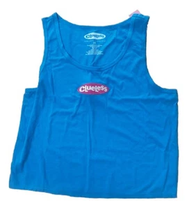 CLUELESS Blue Retro Y2K Tank Top Sz XXXL NEW - Picture 1 of 4