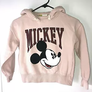 Disney Mickey Mouse Youth Hoodie Pink Sweatshirt (Size 9 youth) PreOwned - Picture 1 of 9