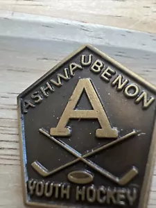 Spilla da bavero vintage Ashwaubenon giovanile hockey - Foto 1 di 6