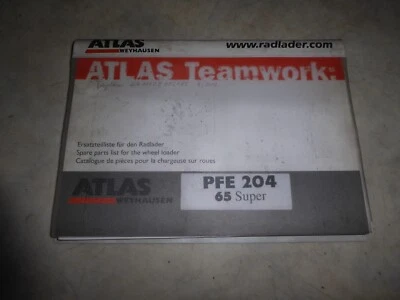 Original Ersatzteilliste zu dem Atlas Radlader PFE 204 65 Super - Bild 1 von 4