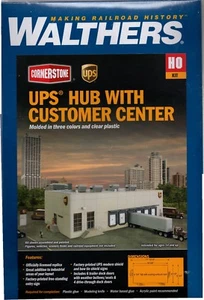 HO Scale Walthers Cornerstone 933-4110 UPS Hub w/Customer Center Building Kit - Picture 1 of 1