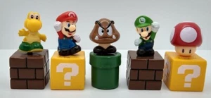 Lotto Super Mario Bros. 5 Pcs - Nintendo Minifigures Action Figures Sealed - Imagen 1 de 3