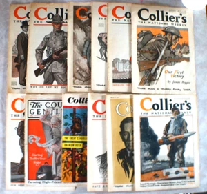 1917 ,1918,1953 colliers the national weekly 12 magazines mixed collection - Foto 1 di 24