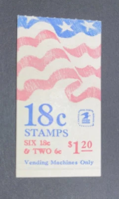 mystamps  US Booklet BK138, complete booklet, 1981, 6 ea 18 cent & 2ea 6 cent - Image 1 of 2