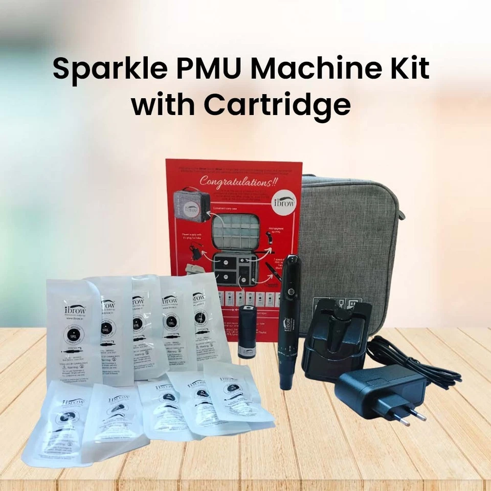 ibrow PMU Tattoo Machine Kit with 10 Needles and Ink for Eyebrows Lips Eyeliner - Image 1 of 1