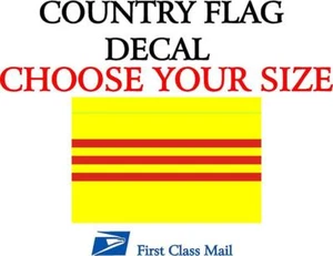 South Vietnamese COUNTRY FLAG, STICKER, DECAL, 5YR VINYL, country Flag of Angola - Picture 1 of 2