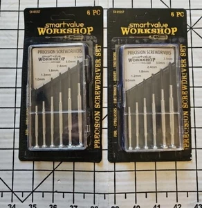 2PACK BUNDLE 6pc Precision Screwdriver Set Micro smartvalue Workshop  - Picture 1 of 2