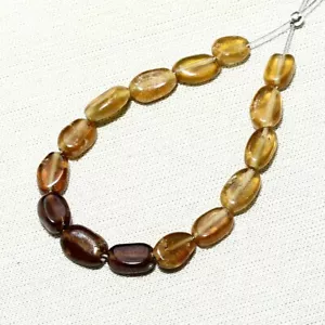 15 cuentas de hessonita natural piedras preciosas sueltas 13,80 quilates tamaño 6x4 mm a 7x5 mm - Imagen 1 de 6