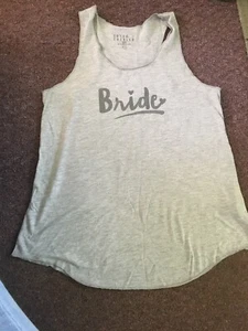 Love And Cherish Braut Tanktop weich grau Brautdusche Bekleidung - Bild 1 von 2