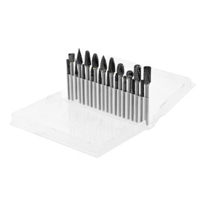 1/8" Double Cut Tungsten Carbide Rotary Burr Set For Carving Engraving Polishing - Picture 1 of 9