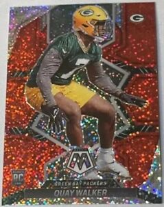 2022 Mosaic Football Red Sparkle Quay Walker RC Green Bay Packers #372 SP NM-MT