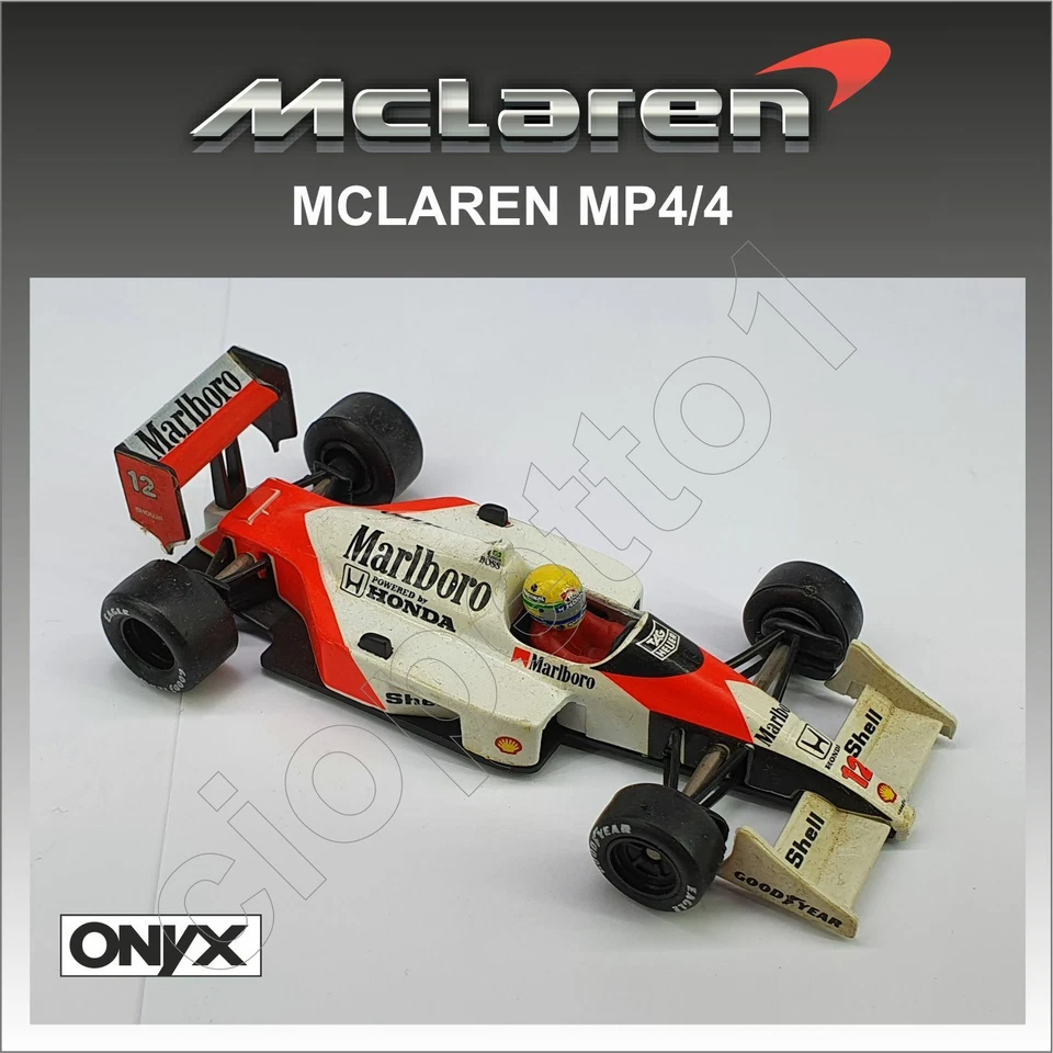 MCLAREN HONDA MP4/4 PROST ONYX SCALA 1:43 SENZA SCATOLA (C151) - Immagine 1 di 4