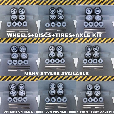 KIT RUEDAS + DISCOS + NEUMÁTICOS + EJE 1:64 - DIORAMA PERSONALIZADO HOT WHEELS 1/64 Foto 1 de 4