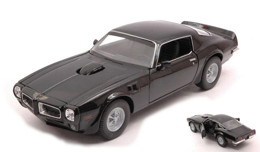 Pontiac Firebird Trans Am 1972 Black 1:24 Model 24075BK WELLY - Immagine 1 di 1