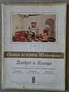 Hist. Katalog "Rother's & Kuntze AG" Einrichtungshaus und Möbelfabrik - Bild 1 von 12