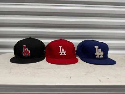 洛杉矶道奇队 7 5/8 和平沿帽 New Era 59Fifty MLB 洛杉矶道奇队 — 第 1/4 张图片