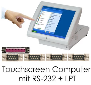 Computer With 15" 38Cm Touchscreen Monitor 4X RS-232 LPT Parallel For Windows XP - Picture 1 of 1