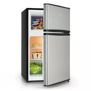 Klarstein Big Daddy Cool Fridge-Freezer 86 Litres Silver   - Picture 1 of 8