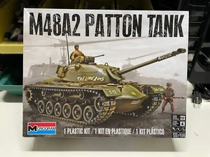 Monogram WW2 M48A2 Patton Tank 1/35 Scale Plastic Model Kit Skill 4 #85-7853 - Picture 1 of 24