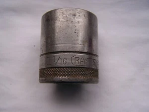 Vintage Craftsman 1-1/16" BE socket, 1/2" drive, 12-point, - Picture 1 of 6