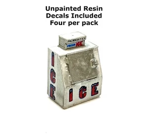 HO Scale Resin Ice Bins (set of 4 with decals) by Showcase Miniatures (2361) - Picture 1 of 4
