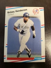 1988 Fleer Rickey Henderson card #209