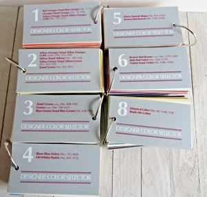 Benjamin Moore Designer Color Selectors 1-6, 8 Paint Fan Deck  date unknown - Picture 1 of 10
