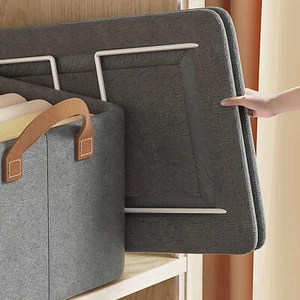 Clothes Organizer Foldable Galvanized Steel Frame Carrying Design Thicken Fabric - Picture 1 of 18