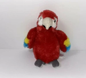 Aurora Parrot Plush Stuffed Animal Red Blue Yellow - Picture 1 of 12