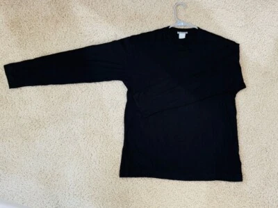 Issey Mistake 男式黑色长袖 T 恤短袖 XL 码 — 第 1/4 张图片