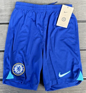 CHELSEA - HOME FOOTBALL SHORTS - YOUTH / UNISEX M - BNWT - SEE MEASUREMENTS - Picture 1 of 5
