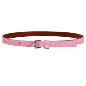 Childrens Faux Leather Skinny Belts Kids Belt Girls Glitter Waist Belt Strap A ✔ - Picture 1 of 19
