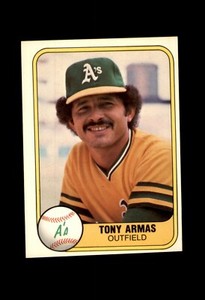 1981 FLEER BASEBALL CARD OAKLAND A'S #575 TONY ARMAS