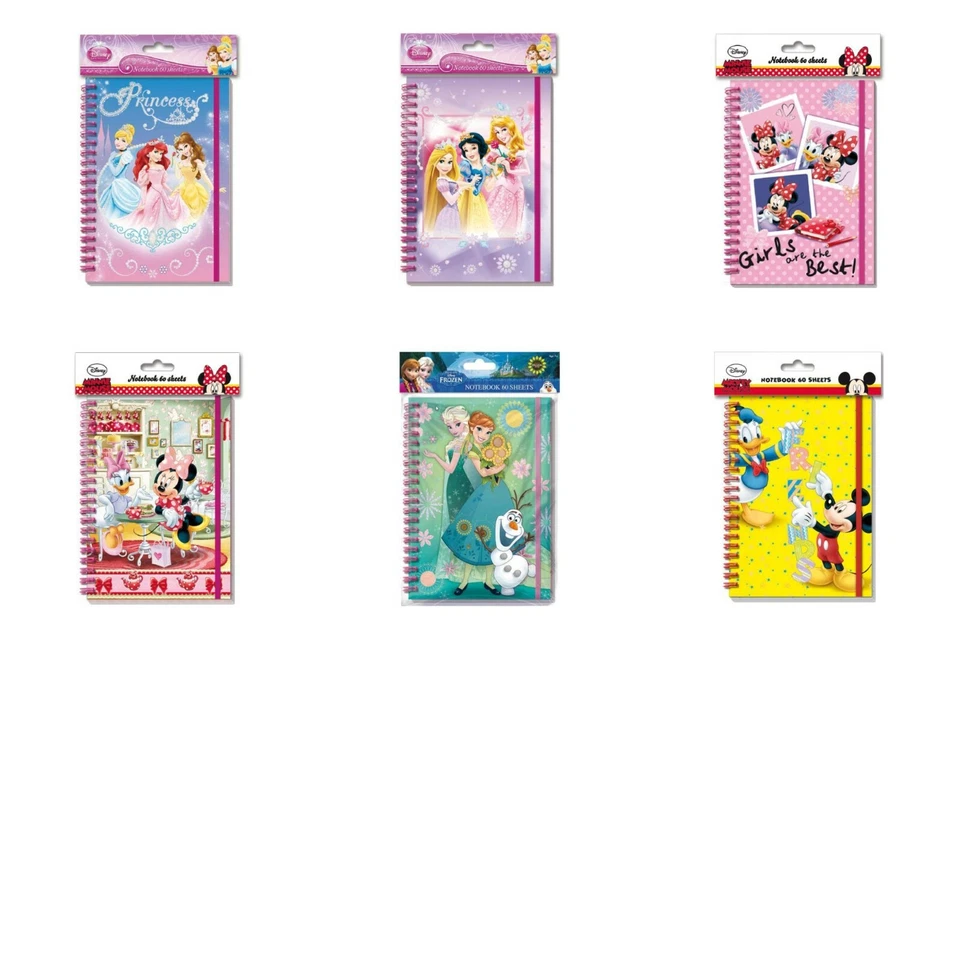 Disney Block A5 Mickey Minni Daisy Donald Frozen Spiralblock Princess NEU  - Bild 1 von 1