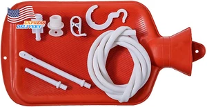 Rubber Douche Enema Bag Hot Water Bottle Combination System Kit for Men & Women - Picture 1 of 12