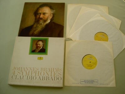 DG 2720 061 BRAHMS The 4 Symphonies Abbado vinyl 4LP box set - Image 1 of 4