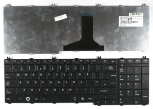 Toshiba 6037B0047805 schwarz UK Layout Ersatz Laptop Tastatur - Bild 1 von 1