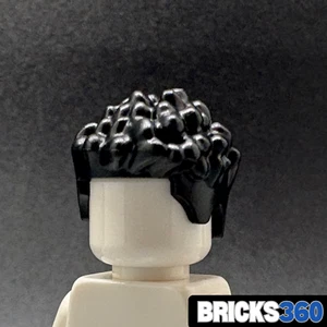 Lego Nueva Minifigura Negra Pelo Hombre Niño Puntiagudo Lado Plano Pelo Poofy Cabeza Mohawk - Imagen 1 de 3